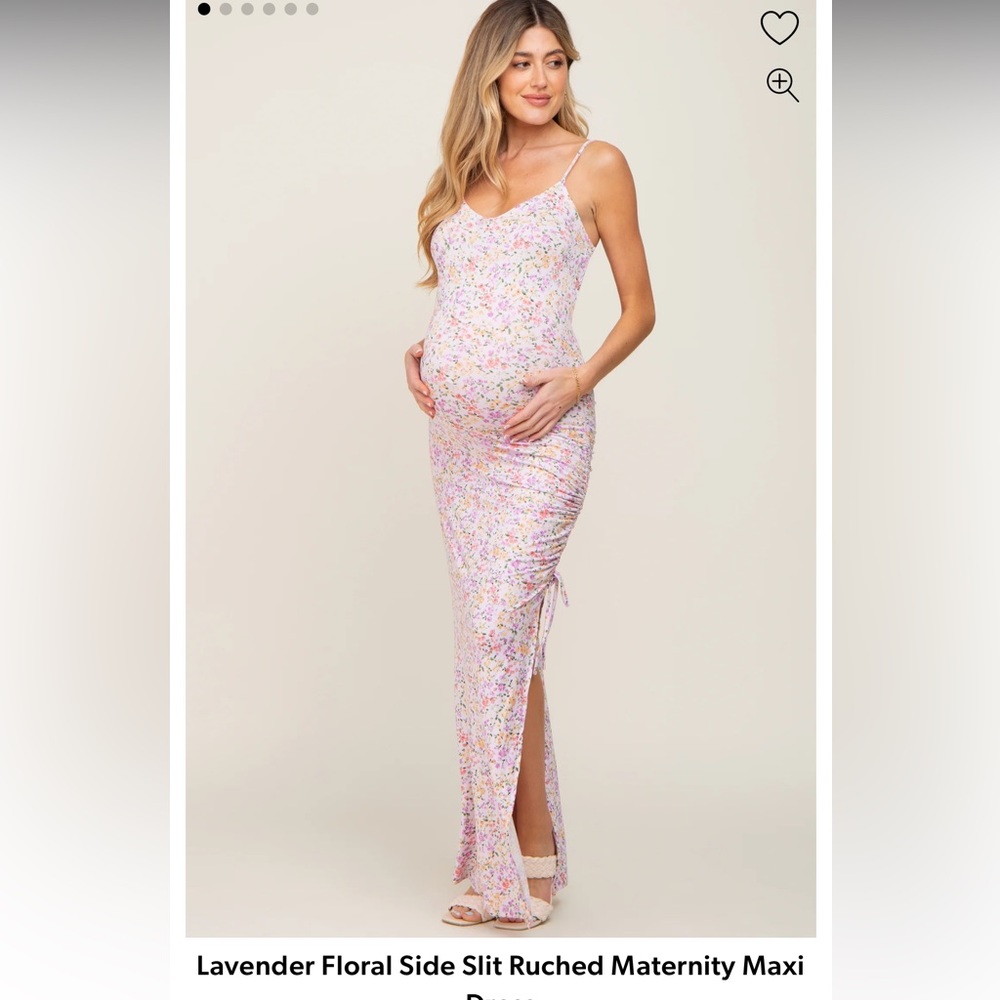 Pink Blush Floral Maternity Dress